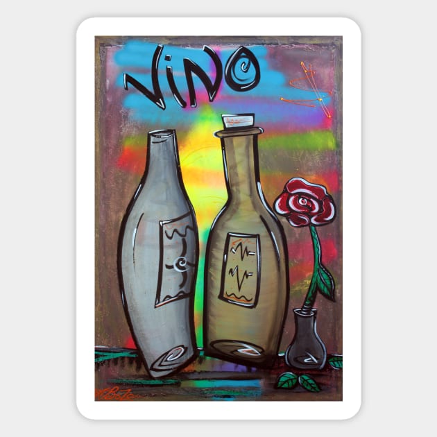 Vino Sticker by barbosaart